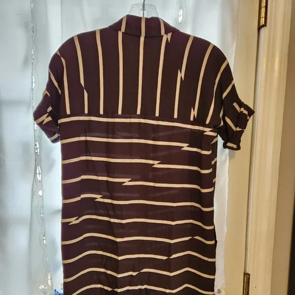 Madewell Break Stripe Courier Dress Black - Pockets XXS - Picture 7 of 8